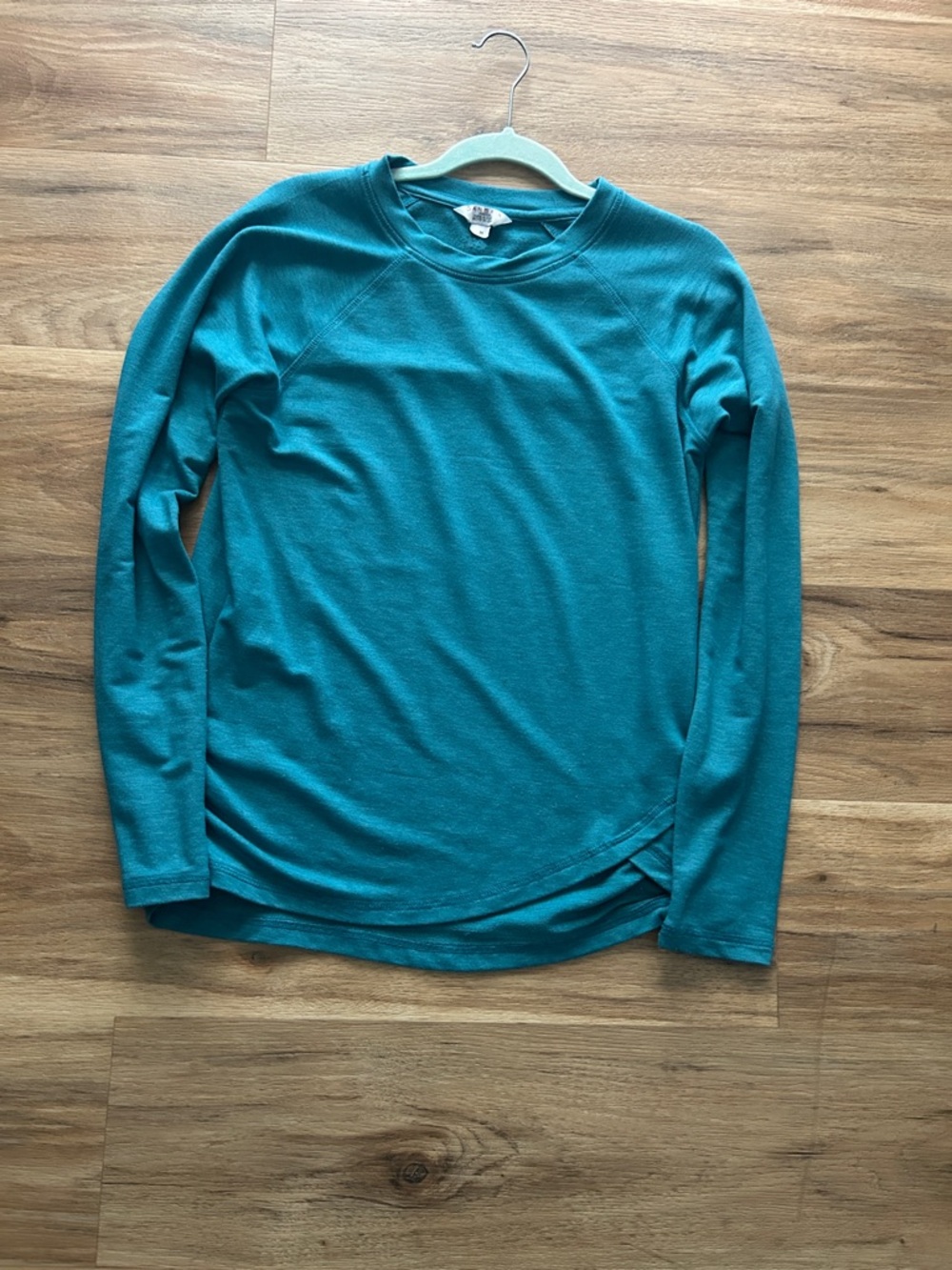 Danskin Teal Crewneck Long Sleeve Top